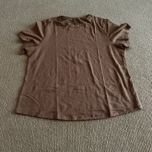 Skims Camel Stretch Cotton T-Shirt, Size 4X NWT